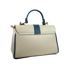 Italian Leather Handbag with 2 Pockets with Zip Closure for Women. Material: 100% Leather. Main Closure: Swivel Flap & Zipper. Interior: Lined. One of the compartments has a side pocket with zip closure and the other is a single compartment. Dimensions (L x W x H): 29 x 11 x 18 cm. Base: Flat with studs. More surprises: It comes with a short handle and an adjustable and removable shoulder strap. Made in Italy. Blue Handheld Office Bag, Classic Blue Top Handle Box Bag, Classic Blue Flap Bag For Everyday, Blue Double Handle Box Bag For Formal Occasions, Blue Crossbody Flap Bag With Top Carry Handle, Blue Flap Bag With Adjustable Strap For Formal Occasions, Formal Blue Flap Bag With Detachable Strap, Blue Leather Box Bag With Removable Pouch, Blue Rectangular Flap Bag With Detachable Handle