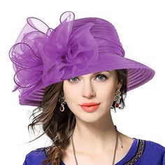 PRICES MAY VARY. Lady Derby Church Dress Hat-----Material: Organza. 100% Polyester. Overly light and elegant, sweatband drawstring adjuster inside. SIZE----: One size fits most. Fit M (21.3inch ~22.8inch) head circumference,Inside sweatband drawstring can adjustable to size-fit to your head. DESIGN----: Elegant and charming designed,translucent. Perfect for weddings, derby, church functions, race day events, Tea party, Twenty's Parties. CLEANING AND NURSING----: You can make it looks perfect by Bucket Wedding, Twenties Party, Floral Bucket Hat, Derby Dress, Church Dress, Bowler Hat, Church Dresses, Church Hats, Cloche Hat