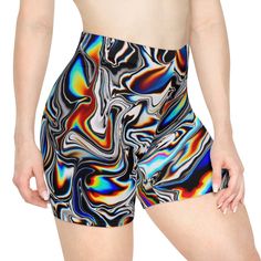 Add these vibrant biker shorts to your closet! These shorts are sooo comfy and perfect for anything; such as lounging, concerts, beach, a gift for someone, or even a day-to-day outfit with an oversized T or plain colored crop top! - 95% polyester & 5% spandex - Washing machine safe Multicolor Activewear With Built-in Shorts, Casual Stretch Multicolor Athletic Shorts, Casual Multicolor Activewear With Built-in Shorts, Casual Multicolor Biker Shorts For Summer, Casual Multicolor Summer Biker Shorts, Casual Multicolor Workout Shorts, Stretch Biker Shorts For Streetwear, Trendy Summer Biker Shorts For Streetwear, Trendy Biker Shorts For Summer Streetwear