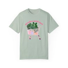 This happy plants t-shirt is perfect for plant lovers who want to showcase their love for greenery. It exudes a cheerful and positive vibe, making it a great addition to a buyer's wardrobe. Ideal for casual wear or as a statement piece for plant enthusiasts. Perfect for Earth Day, birthdays, and everyday wear. Product features - Available in multiple sizes from S to 4XL for the perfect fit - Double-needle stitching for durability - Without side seams for a more attractive look - Garment-dyed fabric for soft color and texture - Made with high quality 100% ring-spun US cotton for long-lasting comfort Care instructions - Machine wash: cold (max 30C or 90F) - Do not bleach - Tumble dry: low heat - Iron, steam or dry: low heat - Do not dryclean Plant Mom, Look Plus, Earth Day, Soft Colors, Product Features, Casual Wear, Gender Neutral, Everyday Wear, Perfect Fit