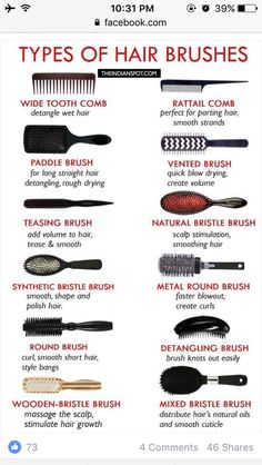 Hair Stylist Must Haves Products, Types Of Hair Brushes, Hair Braid Diy, Teasing Brush, Parting Hair, Best Hair Brush, Stylist Tips, Polished Hair, Hair Growing