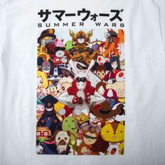 Printed art on the front and back Short sleeve tee Ribbed crew neck Regular fit 100% cotton Officially licensed Studio Chizu merchandise Studio Chizu, Summer Wars, Poster White, Japanese Lifestyle, Retail Experience, Printed Art, White Tee, Savannah Chat, Sale Items