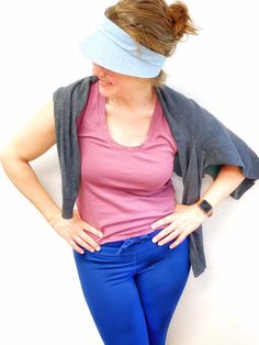 Summer Beach HatSun Visor for Women Made to Order in beige and chambray blueAdjustable back hook and loop closure OVERVIEWNot only is this sun visor adjustable it also can protect you from the shade, oh, and it’s reversible! Perfect for farmers market, walking, running and especially great for gardening and ball games. Keep your face and ears shaded with this lightweight visor. HOW TO WEARPlace center of visor band on your forehead hairline and wrap visor around your head and press the hook and Casual Hat With Sweatband, One Size Fits Most, Summer Visor Hat With Sweatband, Summer Hats With Sweatband, Summer Hats With Sweatband One Size Fits Most, Casual Adjustable Visor With Sweatband, Casual Summer Visor With Sweatband, Adjustable Summer Visor With Cotton Sweatband, Adjustable Summer Hat With Sweatband, Summer Baseball Cap With Sweatband