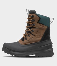 Updated for more underfoot comfort and a lighter weight, the Men’s Chilkat V 400 Waterproof Boots still boast our warmest package of Heatseeker™ Eco insulation for comfort on cold winter adventures. Our waterproof footwear incorporates a variety of advanced waterproofing materials, treatments, and processes. To help keep feet dry, we use internal waterproof membranes and/or adhesive and seam-seal constructions. Men's Men's Boots. Waterproof. [North Face, Northface, thenorthface, the northface, TNF, tnf] Weatherproof Boots For Winter Outdoor Activities, Weatherproof Winter Boots For Outdoor Activities, Functional Waterproof Boots With Round Toe For Winter, Functional Waterproof Weatherproof Boots For Winter, Winter Waterproof Insulated Hiking Boots, Functional Waterproof Winter Boots, Winter Waterproof Boots With Round Toe, Winter Weatherproof Hiking Boots For Cold Weather, Functional Winter Waterproof Boots