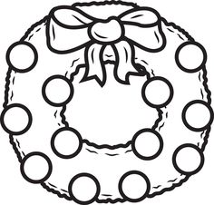 FREE Printable Christmas Wreath Coloring Page for Kids Christmas Wreath Coloring Pages, Wreath Coloring Pages, Daisy Activities, Christmas Reef, Worksheets For Preschoolers, Wreath Printable, Free Christmas Coloring Pages, Animal Rabbit, Easy Christmas Wreaths