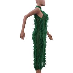 Chic Knitting Tassel Sleeveless High Waist Dresses Green Bohemian Sleeveless Dress For Party, Green Bohemian Sleeveless Party Dress, High Waist Dresses, High Waist Dress, Waist Dress, 1 Million, Tassels, High Waist, High Waisted