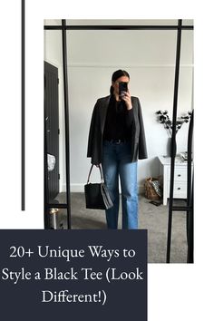 Discover simple and cute black t-shirt outfit ideas that are both aesthetic and effortlessly stylish, perfect for any occasion.