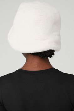 Lightweight. Super-soft. Street-ready. The Faux Fur Bucket Hat is the perfect choice for warming winter headwear in an on-trend bucket hat silhouette. Trendy Winter Cloche Hat With Flat Brim, White Brimmed Beanie For Winter, Trendy White Winter Bucket Hat, White Flat Brim Winter Hat, Trendy White Warm Hats, Trendy Warm White Hat, White Winter Bucket Hat With Short Brim, White Brimmed Bucket Hat For Winter, Trendy Winter Bucket Hat With Flat Brim