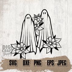 Ghost Clipart, Logo Amp, Spooky Svg, Svg Horror, Horror Svg, Black Designs, Ghost Svg, Boo Ghost, Ghost Shirt