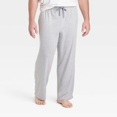 Stay comfortable all night in these Cotton Modal Knit Pajama Pants from Goodfellow & Co™. These regular-fit pajama pants are crafted from soft, midweight fabric blend with spandex for all-night cozy and stretchy comfort. A full elastic waistband with a front drawstring offers you a secure and comfortable fit, while two side pockets lend functional flair. You can coordinate them with different PJ tops for versatile sleepwear options. Goodfellow & Co™: Where style & fit are always in good company. In Good Company, Pajama Bottoms, Mens Big And Tall, Bottom Clothes, Big & Tall, Good Company, Night In, Pajama Pants, Comfort Fit