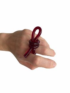 Bowline Ring COLORS Acrylic Ring Acrylic Knot Ring - Etsy Handmade Adjustable Red Ruby Ring, Adjustable Open Ring In Red, Adjustable Open Red Ring, Open Ruby Ring Gift, Red Open Ring Jewelry For Gifts, Red Open Ring Jewelry Gift, Unique Red Ruby Open Ring, Unique Handmade Red Ruby Ring, Red Open Ring For Gift