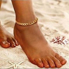 Offers Welcome * Sold Out At Free People, Get It Here! This Free People Gold Curb Chain Anklet Is So Beautiful And Goes With Everything. This Ankle Bracelet Is Made Of A 16k Gold Plated Curb Chain. This Gorgeous Gold Anklet Closes With A Gold Lobster Clasp Closure. Anklet Length Is 9" With Extender So You Can Adjust It Longer Or Shorter. Beaded Boho Necklace, Gold Curb Chain, Bullet Necklace, Beautiful Anklet, Free People Jewelry, Stone Dangle Earrings, Chunky Earrings, Gold Anklet, Layered Necklace Set