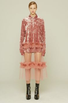 Fussed | Pink Sheer Dress Pink Sheer Dress, Pink Tulle Dress, Sheer Clothing, Pink Sheer, Soft Feminine, Weird Fashion, Pink Tulle, Feminine Dress, Sheer Dress