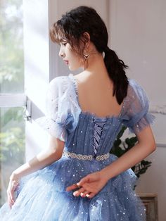 Custom size and custom color are available, there is no extra payment for custom size or custom color. Product Information: Dress Number: #3T54, Material: Tulle, Silhouette: A-line Color: Blue, Hemline: Knee Length, Back Details: Lace-up Delivery times: Processing time: 2-3 weeksShipping time: 3-5 working days Rush Order Rush order service is available. For rush order, you can receive your order in 2 weeks. Custom Measurements For custom size, please leave us the following measurements in the or Blue Homecoming Dresses, Short Party Dress, Blue Tulle, Mini Party, Short Homecoming Dress, A Line Prom Dresses, Dresses Blue, Short Prom, Prom Dresses Blue