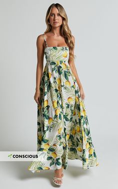 Cardi Maxi Dress - Strappy Straight Neck A Line Dress in Yellow | Showpo USA Yellow A Line Dress, Bright Maxi Dress, Basic Black Dress, Como Wedding, Bachelorette Dress, A Line Maxi Dress, Navy Bridesmaid Dresses, Long Sleeve Dress Formal, White Long Sleeve Dress