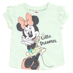 Step into the enchanting world of Disney with this delightful Minnie Mouse Toddler Girls T-Shirt and Shorts Outfit Set. Perfect for your little dreamer, this set is a must-have for any young fan of the beloved Minnie Mouse.

- Size: 4T
- Gender: Female
- Age Group: Toddler
- Material: Soft, child-friendly fabric
- Features vibrant Minnie Mouse artwork
- Includes a colorful short sleeve tee and matching shorts

Ideal for everyday wear, this outfit promises to keep your little one comfortable whil Cute Minnie Mouse T-shirt For Summer, Summer Minnie Mouse Short Sleeve T-shirt, Spring Minnie Mouse Cotton T-shirt, Spring Cotton T-shirt With Minnie Mouse, Minnie Mouse Short Sleeve T-shirt For Spring, Short Sleeve Minnie Mouse T-shirt For Spring, Disney Minnie Mouse Outfit, Mouse Artwork, Minnie Mouse Outfits