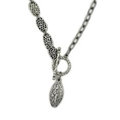 This Pewter Silver Toggle Necklace is for the lady who likes a necklace that she can wear with any outfit whether it is dressy or a t-shirt and a pair of jeans. The front pewter toggle clasp makes it easy to put on and take off. The chain is stainless steel so it will not tarnish like sterling silver does. When you purchase jewelry from Creative Jewelry by Marcia, you are also helping people who have been victims of domestic abuse. I donate a portion of every sale to a local organization, New Ho Toggle Necklace, Exclusive Jewelry, Creative Jewelry, Oval Pendant, The Lady, Toggle Clasp, Steel Chain, Stainless Steel Chain, Helping People