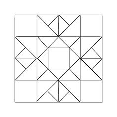 a square pattern that has been drawn in black and white