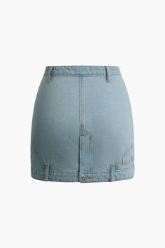 Elevate your fashion game with our Vintage Denim Mini Skirt. Crafted with high-quality vintage denim, this mini skirt exudes timeless style while offering durability. Create a chic and versatile look with this must-have piece. Perfect for any casual or dressy occasion. Chic Medium Wash Mini Skirt With Pockets, Non-stretch Denim Blue Short Skirt, High Waist Non-stretch Denim Mini Skirt, Non-stretch High-waist Denim Mini Skirt, Non-stretch High Waist Denim Mini Skirt, Chic Denim Blue Mini Skirt With Pockets, Non-stretch Denim Mini Skirt With Pockets, Trendy Denim Mini Skort, Trendy Denim Mini Length Skort