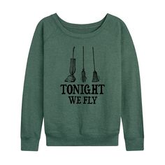 She will love showing off her style with this Disney's Hocus Pocus Women's Tonight We Fly Pullover. © Disney FEATURES Long sleeves ScoopneckFABRIC & CARE Cotton/Polyester Machine wash Imported Size: Medium. Color: Heather Green. Gender: female. Age Group: adult. Tonight We Fly, Heather Green, How To Show Love, Hocus Pocus, Grey Green, Her Style, French Terry, Womens Clothing Tops, Gender Female