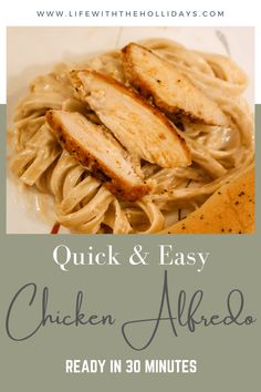 quick and easy chicken alfredo recipe in 30 minutes