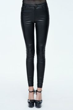 Product Code: PT055 Color: Black Gender: Female Materials: SYNTHETIC LEATHER 100% Notice: Other Accessories Are Not Include This simple style small feet tight-fitting trousers is made of elastic coarse grained imitated leather, suitable for daily wear. Size(IN) Waist Hip Front Rise Back Rise Length XS 27.17 30.71 9.84 13.78 40.16 S 29.13 32.68 10.04 13.98 40.35 M 31.10 34.65 10.24 14.17 40.55 L 33.07 36.61 10.43 14.37 40.75 XL 35.04 38.58 10.63 14.57 40.94 2XL 37.01 40.55 10.83 14.76 41.14 3XL 38.98 42.52 11.02 14.96 41.34 Trendy Tight Leather Pants, Trendy Tight Mid-rise Leggings, Casual Full Length Tight Leather Pants, Trendy Mid-rise Tight Leggings, Stretch Mid-rise Leggings For Night Out, Footless Pants For Fall, Edgy Fitted High-waisted Leggings, Casual Stretch Leather Trousers, Fall Stretch Mid-rise Leather Pants