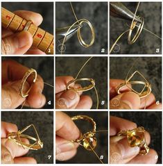 the steps to make a wire wrapped ring