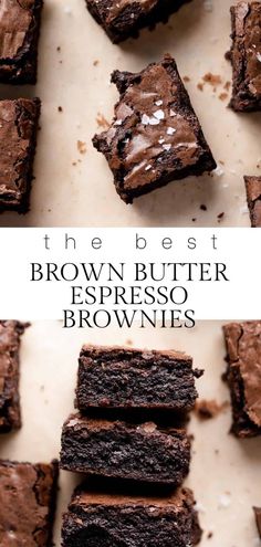 the best brownie butter espresso brownies