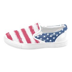 Matching Mismatched Shoes, American Flag, Stars and Stripes, Red Blue and white USA, Patriotic Slip on Women Canvas Shoes Please measure your foot (heel to toe) and order size according to size chart. The size numbers are non-standard and the shoes run big. Size down if in doubt. Type: Canvas, for Women, Two Shoes With Different Printing Production Time: 4-6 days Shipping time: 3-4 weeks - 27.51 Oz. Designed for fashion women, stylish and personalized. - High quality rubber out-sole, tough enoug Summer Skate Shoes With Vulcanized Sole And Round Toe, Summer Skate Shoes With Vulcanized Sole, Red Slip-on Sneakers With Round Toe, Summer Skate Shoes With Rubber Sole And Round Toe, Summer Sneakers With Vulcanized Sole, Red Lace-up Canvas Shoes For Summer, Red Slip-on Sneakers With Speckled Midsole, Red Low-top Slip-ons With Rubber Sole, Summer Canvas Shoes With Vulcanized Sole