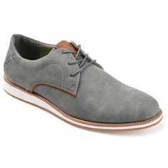 In the Blaine by Vance Co., strike the right mix between sophisticated and casual. The uppers of this round-toe derby are made of soft vegan leather. This elegant design is grounded by a flexible lace-up fastening, lightweight hybrid EVA sole, and 6 mm Tru Comfort Foam  footbed. At Vance Co., our goal is to bring you shoes that will add texture and style to any outfit and give you that added confidence with every step you take. Casual Faux Leather Oxfords For Fall, Casual Lace-up Faux Leather Oxfords, Casual Faux Leather Oxfords For Work, Casual Lace-up Shoes With Brogue Detailing For Spring, Oxford Lace-up Shoes For Business Casual In Spring, Spring Oxford Lace-up Shoes For Business Casual, Spring Brogue Lace-up Shoes For Business Casual, Casual Synthetic Oxfords For Spring, Spring Synthetic Low-top Oxfords