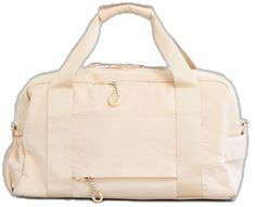 Beige Duffle Bag For Weekend Trips, Beige Shoulder Duffle Bag For Daily Use, Beige Shoulder Duffle Bag For On-the-go, Beige Travel Bag With Detachable Strap, Beige Tote Duffle Bag With Removable Pouch, Everyday Beige Duffle Bag With Double Handle, Functional Beige Satchel Travel Bag, Gym Lockers, Convertible Backpack