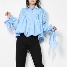 SIZE S:Shoulder:39cm,Bust:98cm,Sleeve length:63cm,length:54cm M:Shoulder:40cm,Bust:102cm,Sleeve length:64cm,Length:55cm L:Shoulder:41cm,Bust:106cm,Sleeve length:65cm,Length:56cm Note: 1 inch = 2.54 cm, 1 cm = 0.39 inch note: measurement by hands allow 2-3cm errors which is normal Solid Color Blouse With Collar For Spring, Spring Off-shoulder Blouse For Workwear, Off-shoulder Spring Blouse For Work, Cotton Off-shoulder Blouse For Daywear, Off-shoulder Tops For Office, Bow Blouse, Casual Lace, Female Fashion, Shirt For Women