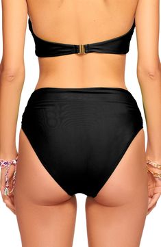 These high-waist bikini bottoms boast an elevated tie-belt detail made of gleaming loops. Moderate back coverage 82% nylon, 18% spandex Hand wash, line dry Imported Ramy Brook, Belt Tying, Tie Belt, High Waist, Hand Wash, Nordstrom, High Waisted, Spandex, Size Medium