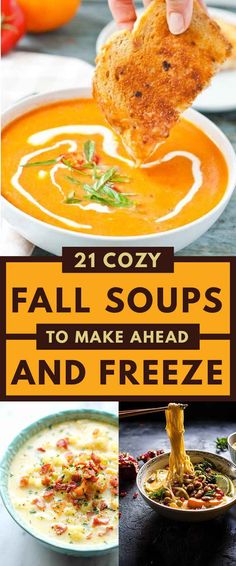 21 cozy fall soups to make ahead and freeze