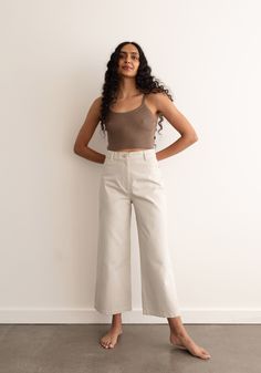 This sale item is final sale. Our favorite foundational trousers are back in a new 100% cotton twill. Designed with a flattering high rise that is fitted through the hips and opens to a comfortable wide leg hem. The new easy, everyday, go with anything trouser. Cut from a new OEKO Tex Certified 100% cotton twill. Garment dyed to reduce shrink and add some softness with a slightly washed finish. Machine wash cold, line dry.Made in India by our Fair Trade Certified partners. We list actual garment Effortless Wide-leg Cotton Pants, Versatile Cotton Wide-leg Pants, Effortless Wide Leg Everyday Bottoms, Everyday Cotton Ankle-length Wide Leg Pants, Effortless Cotton Wide Leg Bottoms, Effortless Straight Leg Cotton Pants, Effortless Wide Leg Cotton Bottoms, Versatile Wide Leg Cotton Pants, Everyday Cotton Wide Leg Pants With Straight Hem