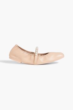 Leather Ballet Flats, Stuart Weitzman Shoes, Ballet Flat Shoes, Shoe Box, Stuart Weitzman, Ballet Flats, Faux Pearl, Shoes Flats, Spain