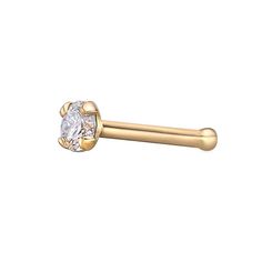 Add a hint of sparkle to your style with this Lila Moon diamond accent straight bar nose stud. Click on this JEWELRY & WATCHES GUIDE to learn about fit, styles, materials and more! Add a hint of sparkle to your style with this Lila Moon diamond accent straight bar nose stud. Click on this JEWELRY & WATCHES GUIDE to learn about fit, styles, materials and more! FEATURES Length: 2.4 mm Nickel free Metal: 14k gold Finish: polished Packaging: boxedDIAMOND DETAILS Total weight: less than 1/10 ct. Colo Yellow Gold Nose Studs With Prong Setting, Yellow Gold Round Nose Studs With Prong Setting, Yellow Gold Prong Set Round Nose Studs, Elegant Nose Stud With Single Diamond For Gift, Elegant Nose Studs For Anniversary, Elegant Round Nose Studs For Anniversary, Diamond Nose Studs With Prong Setting, Elegant Diamond Nose Studs For Gift, Elegant Round Nose Studs With Prong Setting