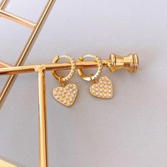 Heart Charm Huggie Hoop Earrings for Women, Sterling Silver Helix Cz Hoops, Gold Plated Pearl Hoops, Cartilage Ring, Dainty Drop Earring - Etsy Spain Trendy Cubic Zirconia Hoop Earrings For Gift, Trendy Cubic Zirconia Huggie Earrings As Gift, Cartilage Ring, Feminine Earrings, Hoops Gold, Ring Dainty, Huggie Hoop Earrings, Drop Earring, Beautiful Heart