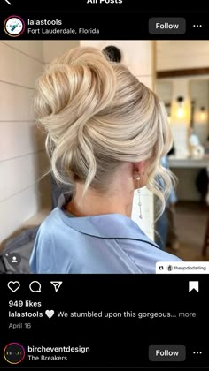 Bridesmaid Hair Inspo, Wedding Hairstyles Bridesmaid, Wedding Hair Up, Wedding Glam, Guest Hair, Formal Hair, Bridal Hair Updo, Bridal Hair Makeup