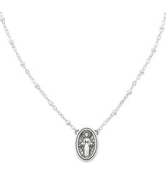 From James Avery, the Virgin Mary Necklace features: Standing in a traditional pose of reverence, the image of Mary is artfully detailed and makes a meaningful proclamation of faith and devotion. This James Avery necklace is available in sterling silver or 14K gold and pairs beautifully with other pieces in the Virgin Mary Collection.Sterling silverAvailable in lengths of 16", 18" and 20"Lobster clasp closureMade in USA. James Avery Necklace, James Avery Rings, James Avery Charms, Mary Necklace, Virgin Mary Necklace, Images Of Mary, The Virgin Mary, James Avery, Gift List