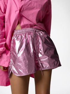 Cropped style swim shorts in metallic foil finish. A range of stunning bright metallic colors. Model is in MINUSEY S. ✔️ Free worldwide express shipping over $100✔️ Loved by 6,500+ customers✔️ Limited edition collections, maximum style⠀⠀⠀⠀⠀⠀⠀⠀⠀Stay ahead of the trend with can’t-find-anywhere-else staples. Your closet will thank you 💕 * MINUSEY S = EU 34, US 2* MINUSEY M = EU 36, US 4* 80% Nylon / 20% Polyester* Dry clean* Made in Korea - Model Height: 170cm/5'7" (US2, EU34) Waiting List, Metallic Foil, Cropped Style, Metallic Colors, The Trend, Barbie Fashion, Swim Shorts, Model Height, Lime Green