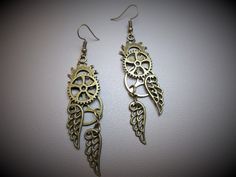 This Dangle & Drop Earrings item is sold by TravelingKelsey. Ships from Los Angeles, CA. Listed on May 15, 2024 Gold Steampunk Earrings, Steampunk Metal Earrings For Pierced Ears, Steampunk Brass Jewelry For Pierced Ears, Handmade Steampunk Gold Earrings, Handmade Gold Steampunk Earrings, Steampunk Nickel-free Brass Earrings, Steampunk Brass Nickel-free Earrings, Nickel Free Brass Steampunk Earrings, Handmade Adjustable Steampunk Earrings