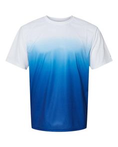 Ombre T-Shirt - ROYAL - 2XL | Badger Sport Ombre T-Shirt in Royal Blue Size 2XL | Polyester Logo Shirt, Fabric Collars, Online Shopping Clothes, Badger, White Undershirt, Royal Blue, Mens T, Shopping Outfit, Mens Graphic Tshirt