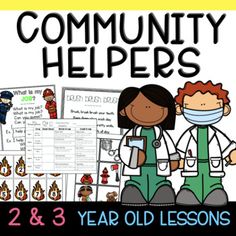 Check out the newest lesson plan set... it was created with 2 and 3 year olds in mind! This plan includes everything you need to make your COMMUNITY HELPERS unit perfect! This week long lesson plan includes:Features 7 fun and engaging songsThis unit focuses on firefighters, doctors, police and dentist Whole group activities for 1 week (including: Whose Tools?, Fire Knock Down, Doctor Touch Bag, Tooth Experiment, What is an Emergency?) Small group activities for 1 week (including: Helper Puzzles, Community Helpers Toddler Activities, List Of Community Helpers, Community Helpers Centers, Community Helpers Lesson Plan, Community Helper Lesson, Community Helpers Unit, Community Helpers Preschool, Community Helper, Preschool Resources