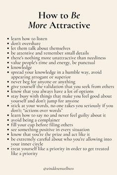 How To Be The Most Attractive Person, Building A Better Life Quotes, How To Be More Self Confident, Build Self Confidence Woman, Improving Self Confidence, How To Be Bubbly Person, Confidence Glow Up, How To Self Improve, How To Be A Positive Person