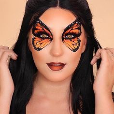 Halloween Women Makeup, Butterfly Halloween, Lips Nails, Butterfly Eyes, Butterfly Makeup, Halloween Tutorial, Halloween Eye Makeup, Beauty And Makeup, Rave Makeup