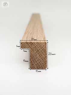 the width of a wooden plank is shown with measurements for each section and how to measure it