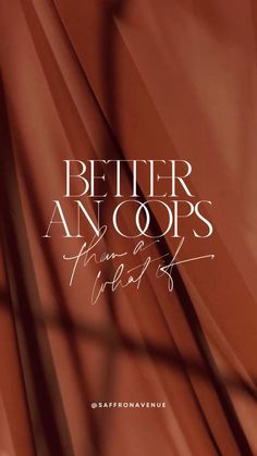 a book cover with the words better and cops in white lettering on red silk fabric