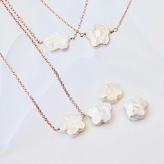 Flower Pearl Necklace - JewelLUXE Wedding Charm Necklace With Delicate 14k Gold Filled Chain, Delicate 14k Gold Filled Charm Necklaces With Pearl Pendant, Delicate 14k Gold-filled Charm Necklace With Pearl Pendant, Delicate White Necklace For Mom, Flower Shaped Pearl Pendant Necklace As Gift, Gift Pearl Necklace With Flower Charm, Flower-shaped Pearl Pendant Necklace As Gift, Flower-shaped Pearl Pendant Necklace For Gift, Gold Pearl Flower Necklace For Gift