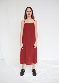 Aurora dress Linen dress Long dress with straps Summer | Etsy Red Maxi Dress With Straight Neckline For Summer, Linen Square Neck Dress With Adjustable Straps, Linen Dress With Adjustable Straps And Square Neck, Square Neck Linen Dress With Adjustable Straps, Spring Burgundy Cotton Dress, Burgundy Cotton Dress For Spring, Linen Dress With Adjustable Straps And Straight Neckline, Red Sundress With Adjustable Straps, Red Midi Dress With Straight Neckline For Summer